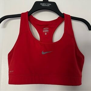 Red Nike Dri-fit Sports Bra